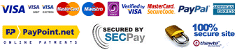 Secure Payments Via Secpay or Paypal